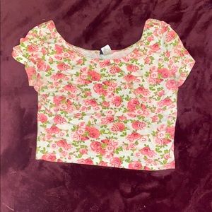 Floral crop top